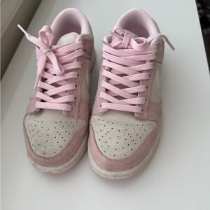 Nike Dunk Low Women's Sneakers in Pink and Cream